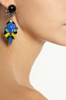 Thumbnail for your product : Erickson Beamon Girls On Film gold-tone crystal earrings