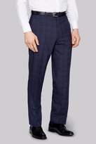 Thumbnail for your product : Moss Esq. Regular Fit Blue Check Trousers