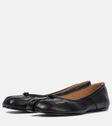 Thumbnail for your product : Maison Margiela Tabi leather ballet flats