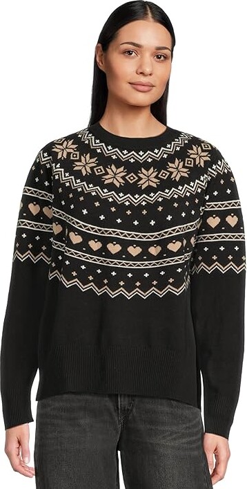 Beach Riot Elizabeth Sweater Women's Sweater Mystic Fairisle : SM Acrylic/Cotton