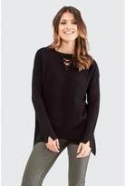 Thumbnail for your product : Select Fashion DETAIL DIPPY HEM JUMPER - size 6