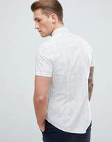 Thumbnail for your product : Moss Bros Extra Slim Shirt In White With Confetti Print