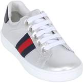 Thumbnail for your product : Gucci Metallic Leather Lace-up Sneakers