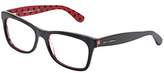 Thumbnail for your product : Dolce & Gabbana DG3199 Eyeglasses-2871 Black/Black/Red-53mm