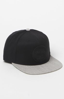 Brixton Wheeler Black & Gray Snapback Hat