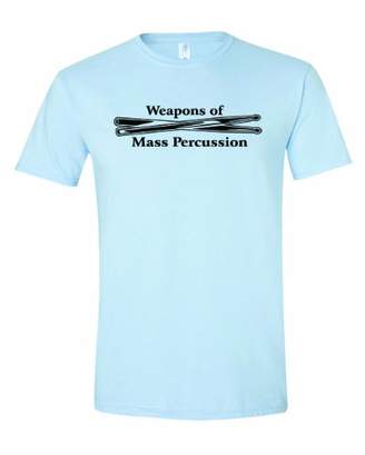 Men's Weapons Of Mass Percussion. Drum Sticks T-Shirt