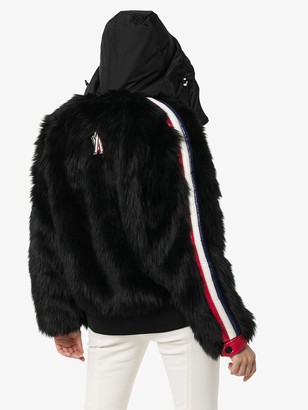 MONCLER GRENOBLE Faux Fur Hooded Jacket