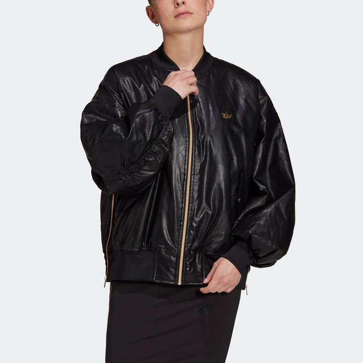 Quilted Leather Bomber Jacket | Shop the world's largest 