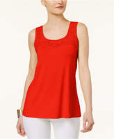 Thumbnail for your product : Cable & Gauge Crochet-Trim Tank Top