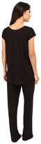 Thumbnail for your product : Midnight by Carole Hochman Pajama with Striped Burnout