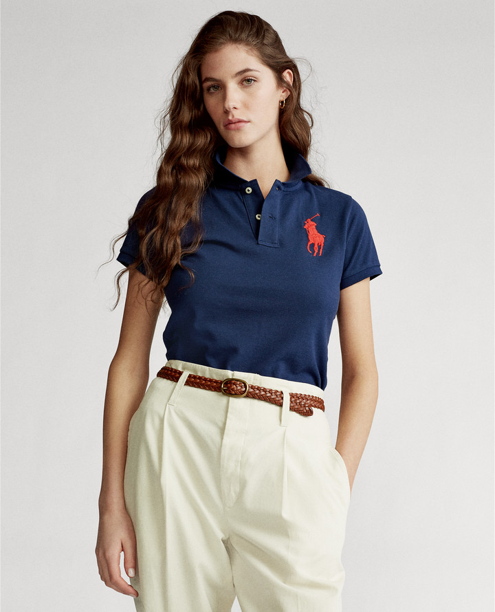 Ralph Lauren Skinny Fit Big Pony Polo Shirt - ShopStyle Tops