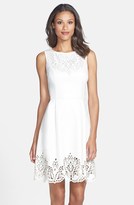 Thumbnail for your product : Betsey Johnson Cutout Stretch Fit & Flare Dress