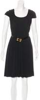 Thumbnail for your product : Gucci Belted Silk Dress