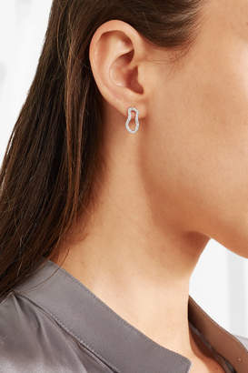 Monica Vinader Riva Sterling Silver Diamond Earrings - one size