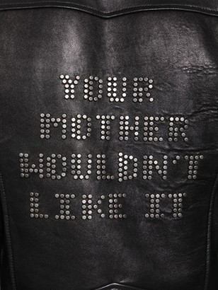 Saint Laurent Embellished Classic Leather Biker Jacket
