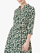 Thumbnail for your product : Hobbs Petite Alex Spotted Print Midi Dress, Green Stone