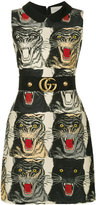 Gucci - tiger print dress - women - Soie/Polyamide/Acétate/Laine - 42