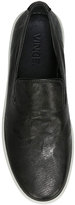 Thumbnail for your product : Vince Sanborn Leather Slip-On Sneaker, Black