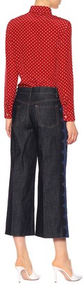 RED Valentino wide-leg cropped jeans