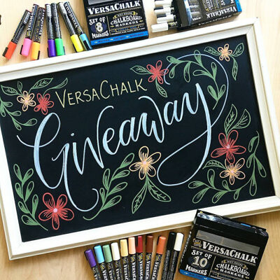 VersaChalk White Liquid Chalk Markers - 4-Pack, 5mm Tip, Wet Erase