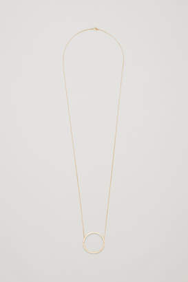 COS LONG NECKLACE WITH MOVABLE CIRCLE