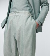 Thumbnail for your product : Ermenegildo Zegna Cotton and linen blend tailored pants