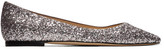 Thumbnail for your product : Jimmy Choo Purple Glitter Romy Flats