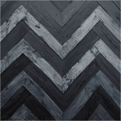Red Barrel Studio Chevron Wood Texture Canvas Gallery Wrap in Many Sizes