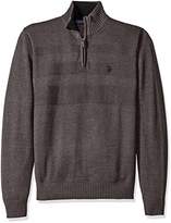 Thumbnail for your product : U.S. Polo Assn. Men's Textured Chest 1/4 Zip Sweater