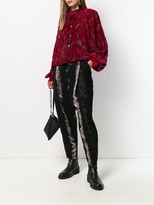 Thumbnail for your product : Ann Demeulemeester Floral-Jacquard Long-Sleeved Shirt