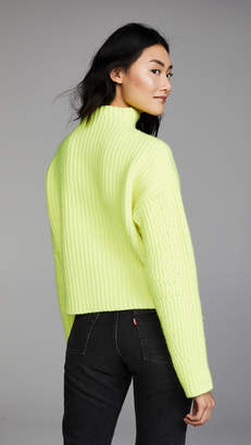 Diane von Furstenberg Long Sleeve Chunky Ribbed Sweater