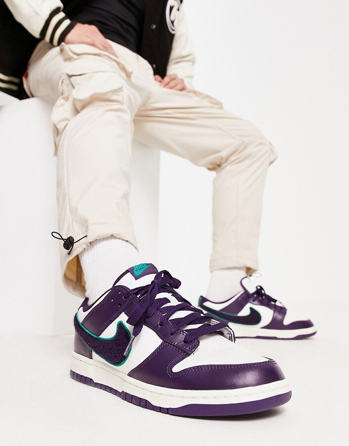 university purple dunks