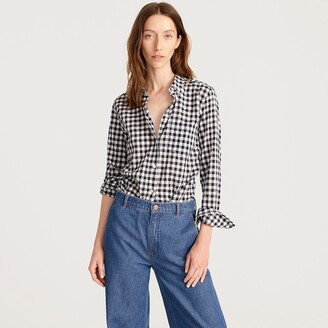 J.Crew Classic-fit shirt in crinkle gingham
