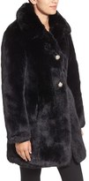 Thumbnail for your product : Kate Spade Women's Jewel Button Faux Fur Jacket