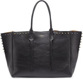 Thumbnail for your product : Lanvin Studded Leather Fringe Tote Bag, Black