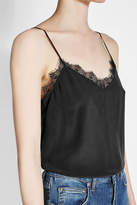 Thumbnail for your product : Anine Bing Silk Camisole with Lace