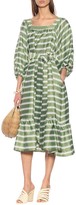 Thumbnail for your product : Lisa Marie Fernandez Laure striped midi dress