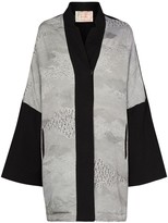 Thumbnail for your product : By Walid Jasemine silk wide-sleeve coat