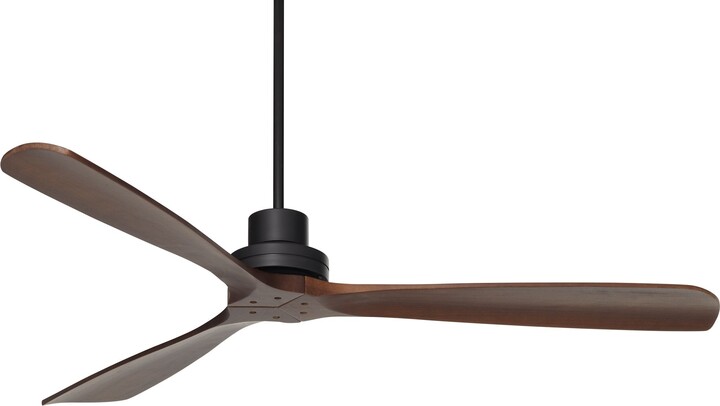 66" Casa Vieja Delta DC XL Walnut Outdoor Ceiling Fan with Remote