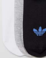 Thumbnail for your product : adidas 3 Pack Sneaker Socks In Multi AB3889
