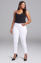 Thumbnail for your product : Curves 360 by NYDJ Slim Straight Leg Ankle Jeans