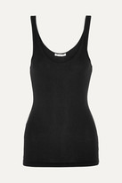 James Perse - The Daily Ribbed Stretch-cotton Tank - Black