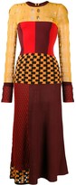 Thumbnail for your product : Ports 1961 Multi-Knit Long Sleeved Midi Dress