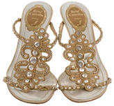 Thumbnail for your product : Rene Caovilla Embellished Slide Sandals
