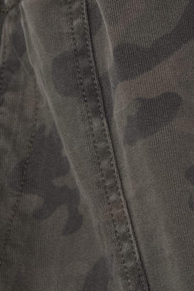 James Perse Camouflage-print Cotton-jersey Track Pants - Green