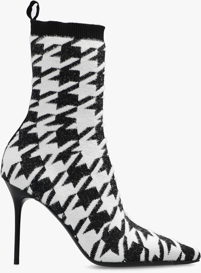 Balmain ‘Skye’ Ankle Boots With Sock Black ShopStyle