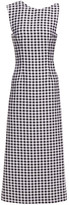 Thumbnail for your product : Emilia Wickstead Ceilani Open-back Gingham Cloque Midi Dress