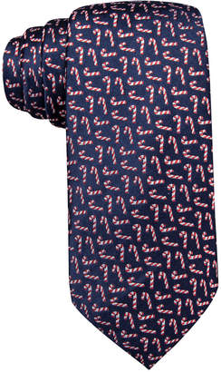 Club Room Men's Candy Cane Silk Tie, Created for Macy's