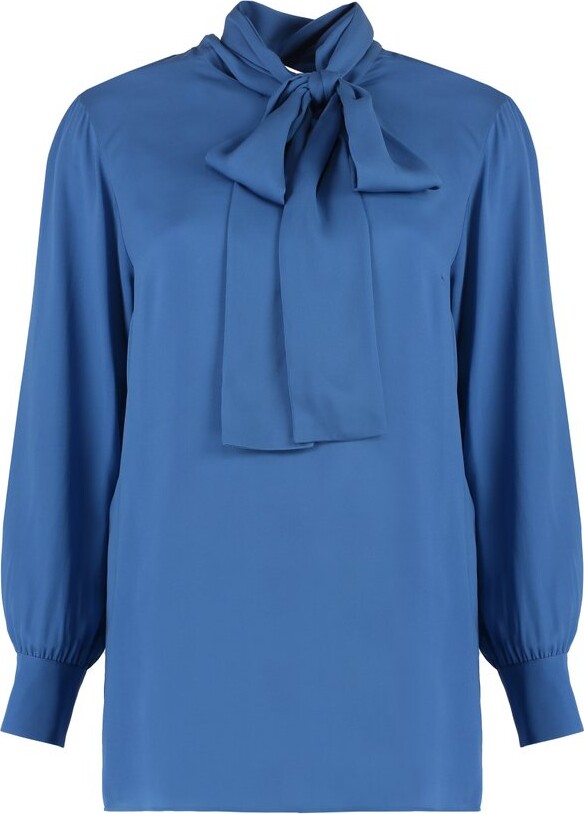 Gucci Pussy Bow Georgette Shirt