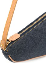 Thumbnail for your product : Christian Dior 2000s pre-owned denim Saddle shoulder bag